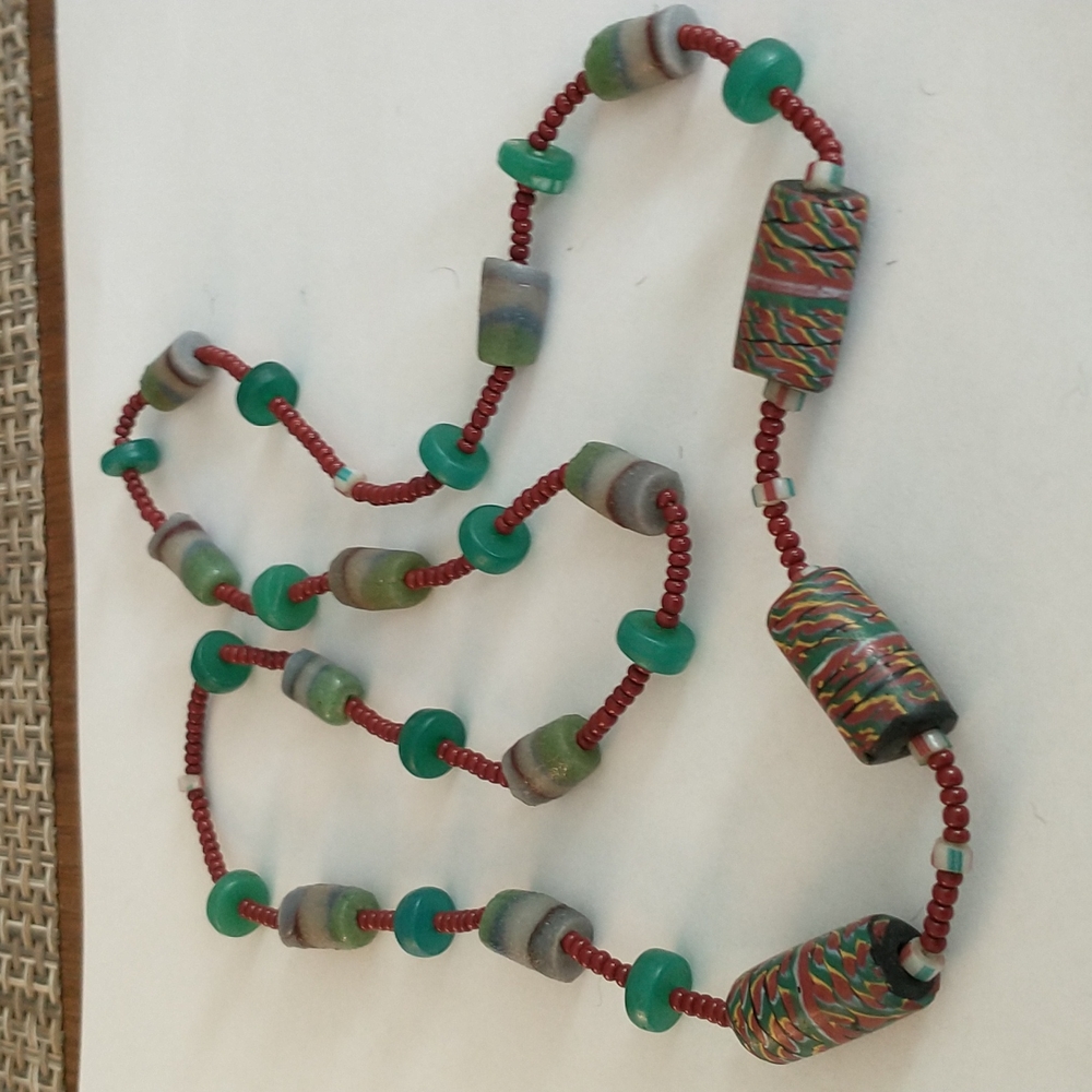African Trade Bead necklace